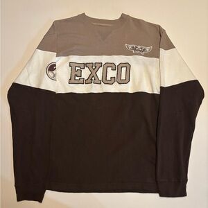 EXCO Y2K 3 tone brown long sleeve (small stains)